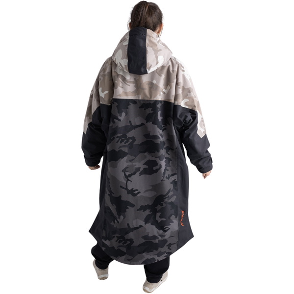 2026 Dryrobe Nexus Bata De Cambio De Manga Larga NXS - Dual Camouflage / Orange